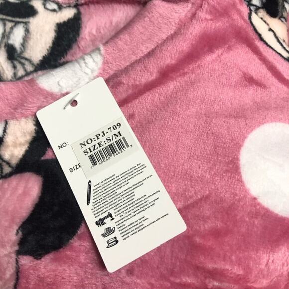 Minnie Mouse Women's 2 Piece Fleece Pajama Set - Picture 4 of 10